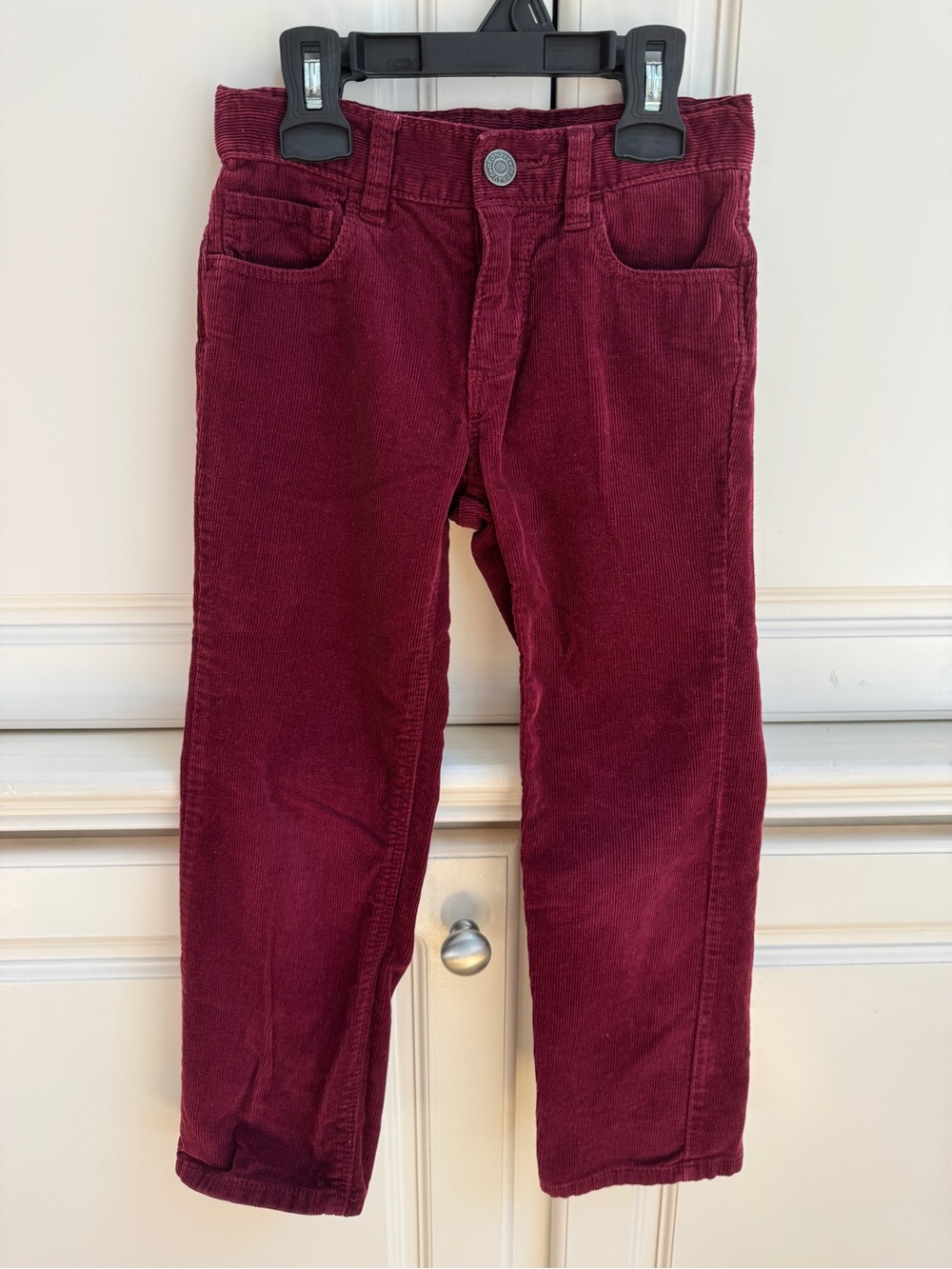 Old Navy Girls Adjustable Maroon Corduroy Pants 5T